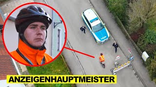 Ich habe den ANZEIGENHAUPTMEISTER mit DROHNE überwacht in ECHT Polizei kommt [upl. by Burley]