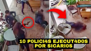 Sicarios N4RC0S EJECUT4ND0 a 10 policías y 2 políticos a QUEMARR0PA a PLENA luz del día [upl. by Curnin]