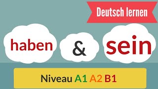 57  German learn  Deutsch lernen  Die Verben haben und sein einfach erklärt mit Beispielsätzen [upl. by Kraska856]