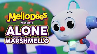 Marshmello  Alone Mellodees Animated Music Video [upl. by Aronaele686]