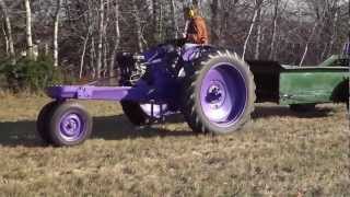 13 HP RePowered Massey Harris 33 working [upl. by Rob]