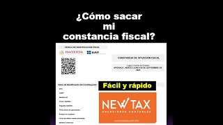 Como sacar mi CONSTANCIA DEL SAT fácil y rápido  cedula de identificación fiscal [upl. by Etnauq]