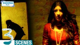 Dhanush Scares Shruti Haasan  3 Telugu Movie Scenes  Prabhu  Sivakarthikeyan  Anirudh [upl. by Nodnek197]