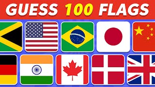 Guess the Flags  100 Flags Quiz [upl. by Keener66]