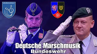 Luftwaffenmusikkorps 2Wehrbereichsmusikkorps 3 Regimentsgruß1 Bataillon Garde MarschBundeswehr [upl. by Aihsema]