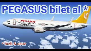 Pegasus Ucuz Uçak Bileti Nasıl Alınır Rezervasyon Nasıl Yapılır Güncel [upl. by Brightman]