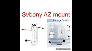 Svbony AZ Mount svbony telescope tripod mounts skywatcher explorescientific orion celestron [upl. by Annoyed]