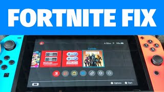 Fortnite Stuck Updating FIX on Nintendo Switch [upl. by Oznohpla]