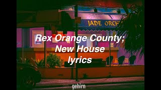 New House  Rex Orange County  lyrics [upl. by Torrin]