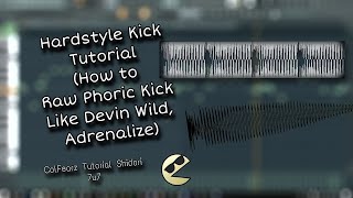 Como hacer un Kick de Hardstyle Rawphoric kick like Devin wild Hardstyle Kick Tutorial  Free FLP [upl. by Anaitit]