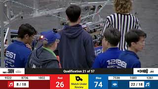 Qualification Match 21  2024 PCH District GRITS [upl. by Glimp767]