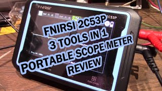 FNIRSI 2C53P oscilloscope  function generator  multimeter all in one  review [upl. by Fabrianne]