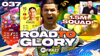 I GOT RONALDO New 15 MILLION coin squad FIFA 23 Road To Glory 37 [upl. by Pedaias]