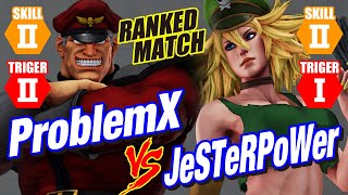 スト5 プロブレムX（ベガ） vs 猛者ポイズン ProblemXMBison vs JeSTeRPoWerPoison SFV [upl. by Kiryt]