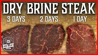 When to Season Steak Experiment How Long Should You Dry Brine Steak [upl. by Bernetta]