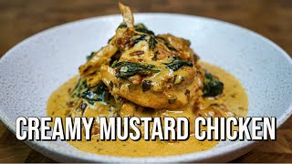 Creamy Mustard Chicken  The Tastiest Recipe [upl. by Yor]