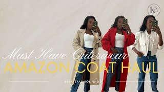 Amazon Coat Haul  Must Have Outerwear  Kiras Fashion Finds [upl. by Leanna]