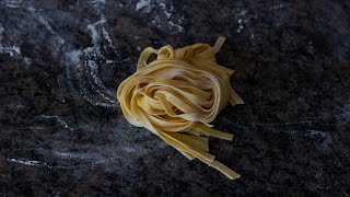 Homemade Fresh Pasta With Kitchenaid Pasta Roller and Cutter Attachment [upl. by Ahsiugal]