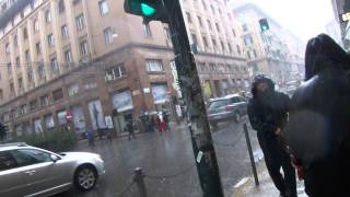 Esondazione BISAGNO  Panico in via XX Settembre GENOVA [upl. by Ennaharas]