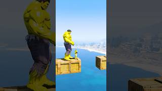 GTA 5 POWER VS SKILL HELP YELLOW HULK VS GREEN MARVEL VENOM 😲 shorts gta5 [upl. by Brozak]