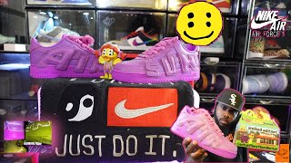 CPFM NIKE AIR FORCE 1 FUCHSIA UNBOXING [upl. by Anerbas]