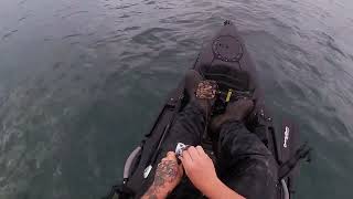 Kayak fishing off Bridlington [upl. by Eilujna]