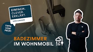 Wie funktioniert das Badezimmer im Wohnmobil  Einfach Clever Erklärt  Carado [upl. by Mullac]