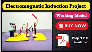 Electromagnetic Induction Working Model class 12  Physics working model class 12 Investigatory pdf [upl. by Maroney182]