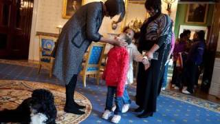 Raw Video The First Lady Surprises Tour Visitors [upl. by Wilton167]