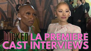 Ariana Grande Cynthia Erivo amp Wicked Cast Interviews Fandom Friendship amp Manifestation [upl. by Novyaj869]