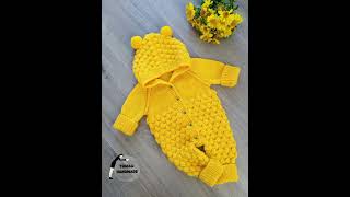 Knitting baby romper design 🔥handmade shorts [upl. by Lobell127]