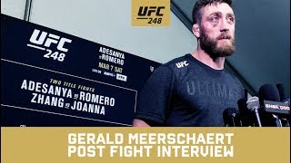 GERALD MEERSCHAERT POST FIGHT INTERVIEW UFC 248 [upl. by Klotz]