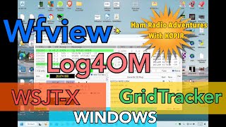 Super DX Combo  Wfview Log4OM WSJTX GridTracker [upl. by Ellemaj786]