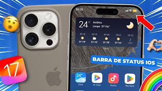 🥳COMO TER A BARRA DE STATUS IGUAL DE IPHONE NO ANDROID ATUALIZADA 2024 ✨🦋 [upl. by Martella]