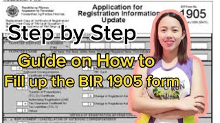 HOW TO FILL UP THE BIR 1905 FORM [upl. by Aihsetel841]