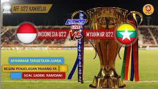 INDONESIA U22 VS MYANMAR U22 MYANMAR WAJIB KALAHKAN INDONESIA DEMI TARGET JUARA [upl. by Franzoni477]