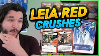 INSANE Leia Red Aggro BEATS Top Meta Deck Tech  Star Wars Unlimited [upl. by Leahsim]