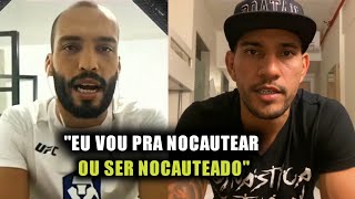 Bruno Blindado FALA que vai pra LUTA contra Alex Pereira Poatan para NOCAUTEAR ou ser NOCAUTEADO [upl. by Erlond]