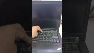 Lenovo Thinkpad T410 screen light on but no display solution t410 laptoprepairdisplay viralshort [upl. by Atiuqad576]