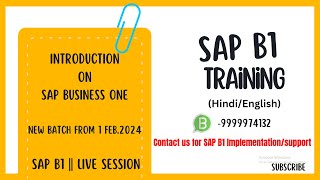 SAP Business One Training [upl. by Levinson]