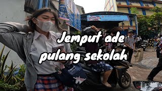 NGOJEK JEMPUT ANAK PULANG SEKOLAH OJOL JAKARTA [upl. by Luella]