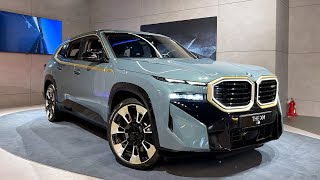 2023 BMW XM Night Gold Cape Yoke Green  Merino Deep Lagun Walkaround Review 4K [upl. by Yznel]