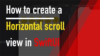 How to create a horizontal scroll view in SwiftUI [upl. by Kendre6]