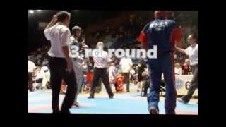 WAKO WC 2012 Bratislava Point fighting juniors 74kg Tilen Zajc vs Ryan Marlow 3rd round [upl. by Oiruam]