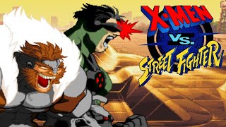 Xmen Vs Street Fighter  Cyclops amp Sabretooth [upl. by Oyek873]