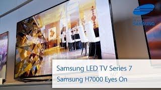 Samsung Series 7 H7000 H7090 SmartTV erster Eindruck auf der CES 2014 [upl. by Airt738]