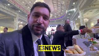 AMIR KHAN REACTION TO USYK SAYING AFTER HE KOS FURY HE’LL PLAY SOCCER BTS WITH EVANDER HOLYFIELD [upl. by Rimidalv]