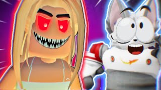 ESCAPE EVIL CRUSH OBBY Roblox New Update Obby Lunar Cat [upl. by Arluene226]