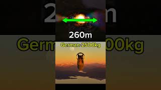 German 2500kg Bomb vs Russian 3000kg Bomb⚠️ The true Scale of Bombs [upl. by Asfah]