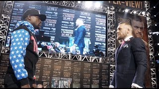 Mayweather vs McGregor World Tour Los Angeles Recap [upl. by Biddle]